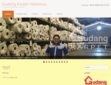 Tablet Screenshot of gudangkarpet.com